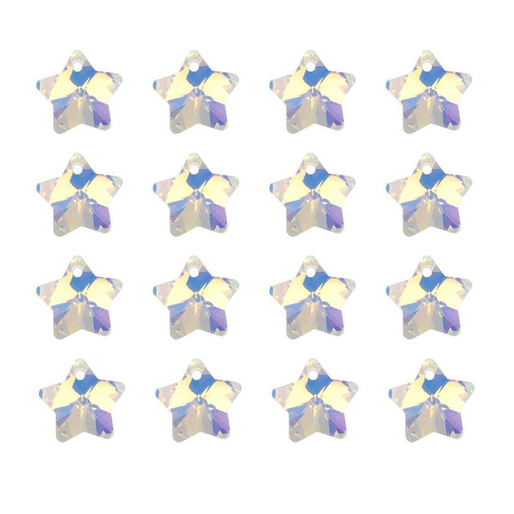 2628 Necklace Locket 100pcs Ab Loose Beads Star Shaped Glass Rhinestones